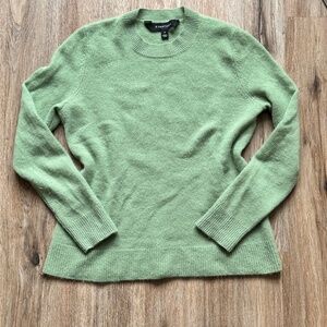 Green Cashmere Crewneck Sweater